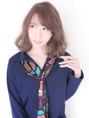 大人色っぽミディアムレイヤー