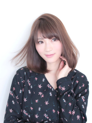 透け感抜群ボブ