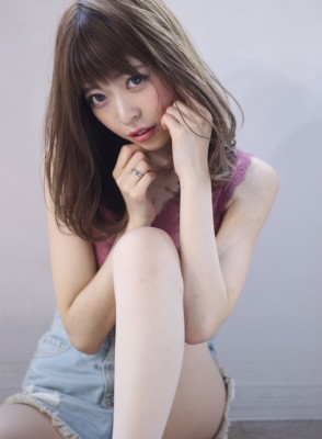 大人愛され小顔フォギーベージュセミロング