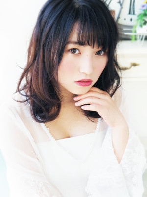 美暗髪ナチュラル可愛いロブミディ★