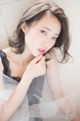 ノーバング大人ロブアーバンアッシュヘアー☆