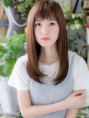 定番人気◎大人かわいいナチュラルストレート