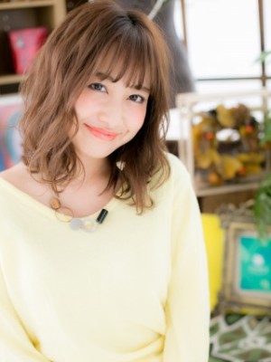 モテ髪☆大人かわいいくせ毛風ラブミディ