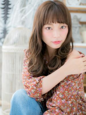 大人かわいい♪くせ毛風ドーリーロング