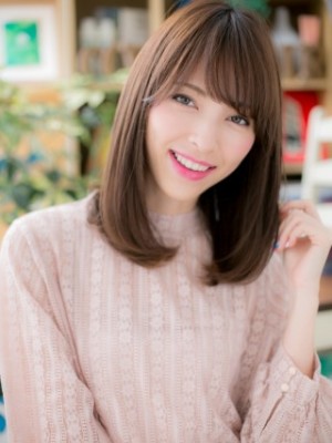 大人かわいい斜めバングで♪お姉さんワンカール