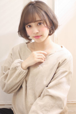 大人キレイなひし形シルエット ツヤボブ