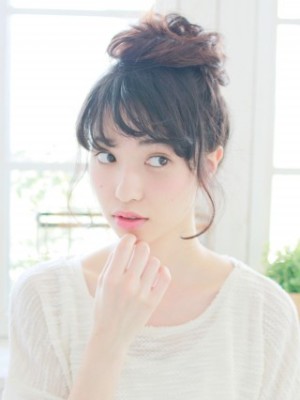 ルーズお団子スタイル