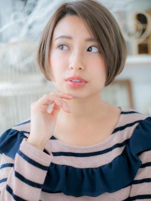 透明感★前下がりの小顔ハンサムボブ