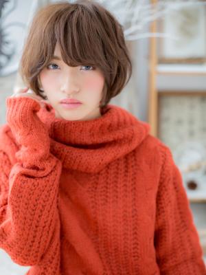 ほっこり大人かわいい★くせ毛風ボブ