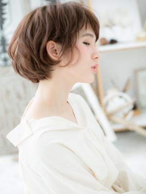 ふわくしゅ☆くせ毛風アシンメトリーボブ