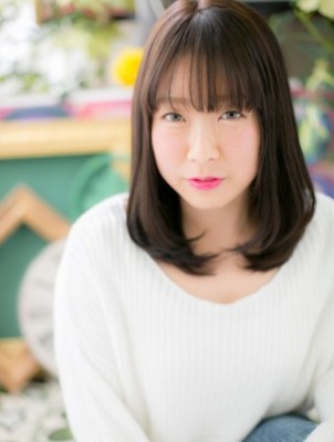 清楚な…黒髪ナチュラルワンカール