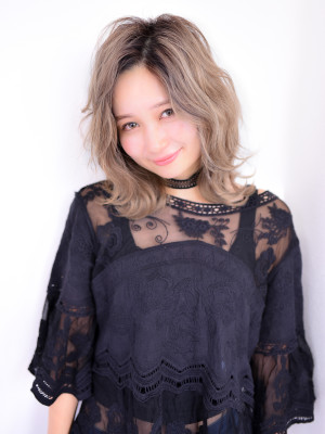 【tetote】#外国人風#とろみ#アッシュ#波ウェーブ 【tetote】#外国人風#とろみ#アッシュ#波ウェーブのイメージ画像