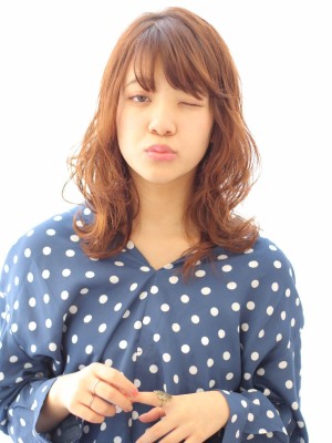 外ハネ×おしゃれ無造作ヘア 外ハネ×おしゃれ無造作ヘアのイメージ画像