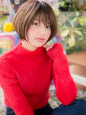 大人かわいい☆ナチュラルショートボブ