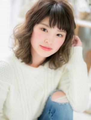 くせ毛風☆外ハネウェーブヘア