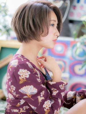 30代40代大人女子に♪かきあげバングアシンメトリー大人ボブ 30代40代大人女子に♪かきあげバングアシンメトリー大人ボブのイメージ画像