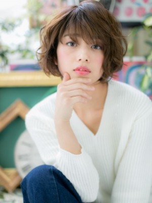 大人かわいい♪MIXショート小顔ミディ