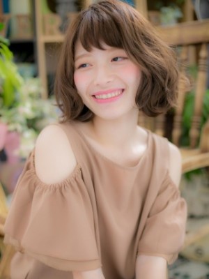 技あり☆カラーで大人かわいいカジュアルボブ