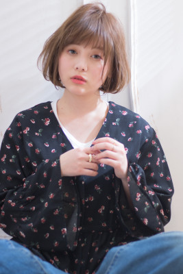 あどけない表情もかわいい重めボブスタイル AKI-287 あどけない表情もかわいい重めボブスタイル AKI-287のイメージ画像
