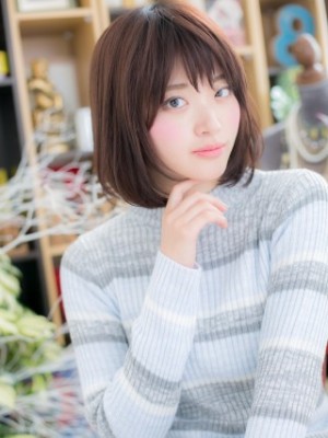 飽きない☆小顔ナチュラルボブ