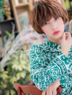 アシンメトリー◎ふわくしゅ大人ボブ