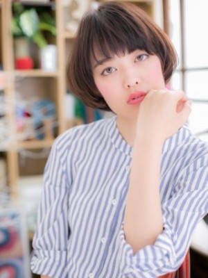 定番人気！小顔ワンカールボブ