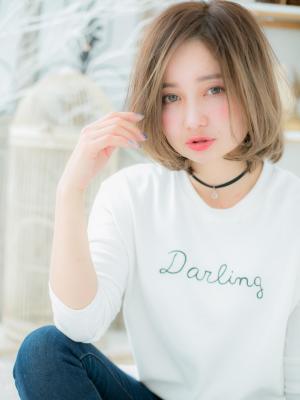 グラデーションカラーで外国人風♪大人ボブ