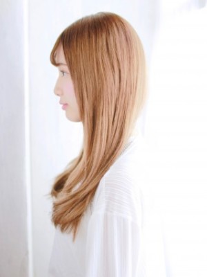 抜け感リラックスストレート