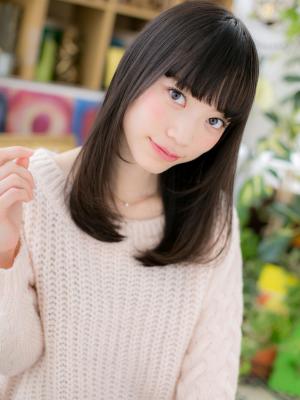 間違いナシ！黒髪・小顔・ストレート