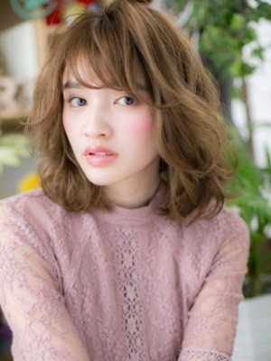 やわらか質感☆大人かわいいくせ毛風MIXカール