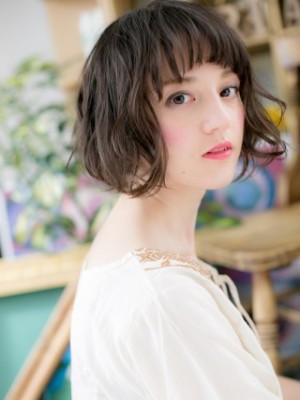 洗いっぱなしみたいな♪大人かわいいラフボブ