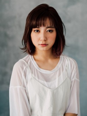 ちょい甘切りっぱなしボブ