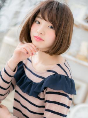ナチュラルカワイイ＊前下がりボブ