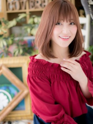 ラブガーリー★大人かわいい前下がりセミディ