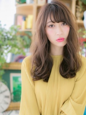 外国人風☆こなれ女子アシンメトリーロング