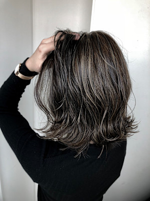 外国人風ハイライトグレージュ