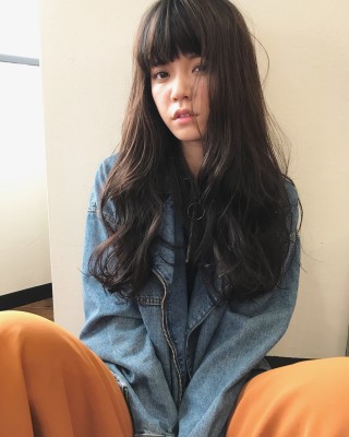 暗髪ロング大人のゆるふわウェーブ【k76】