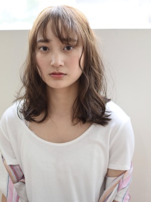 透明感ウェーブ