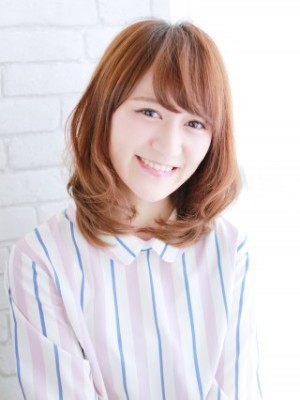 ひし形ミディアムスタイル