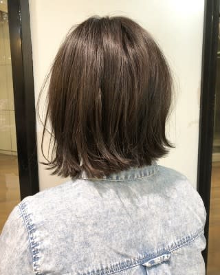 ブルージュ切りっぱなしボブ