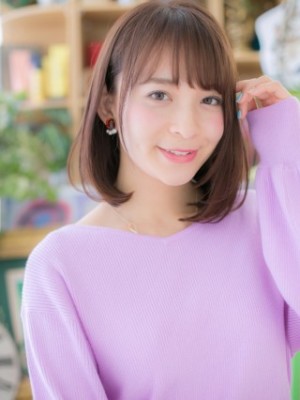 清楚な♪前下がり小顔ストレート