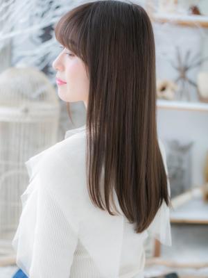 しっとりまとまる◎小顔・黒髪・ストレート