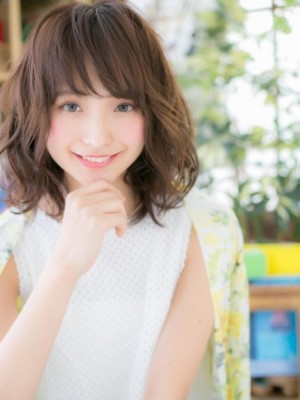 くせ毛風カール♪愛されふわミディ