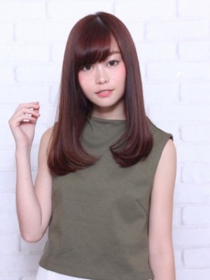 ☆重めセミロング×グロッシーヴァイオレット☆