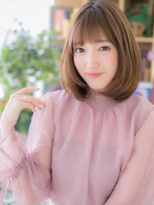 大人かわいい◎透明感小顔セミディ