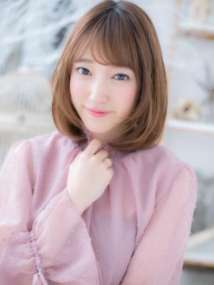 大人かわいい◎透明感小顔セミディ
