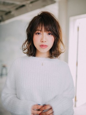 大人エアリー外ハネミディ