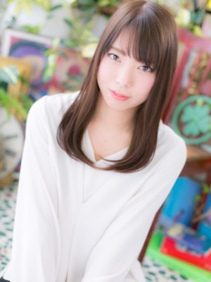 斜めバング◎ナチュラルワンカールスタイル