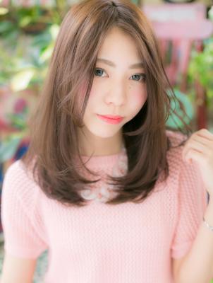  センターパート♪ナチュラルスイートストレート