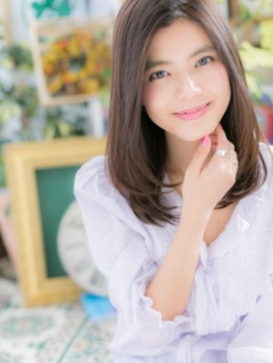 黒髪も◎大人かわいい美髪ストレート